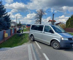 Wypadek w Tychowie. Poszkodowany kierowca Audi 