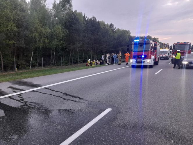 Autobus spłonął na A4. Dantejskie sceny na Opolszczyźnie