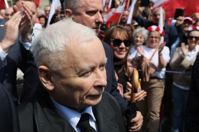  Jarosław Kaczyński na marszu Karola Nawrockiego