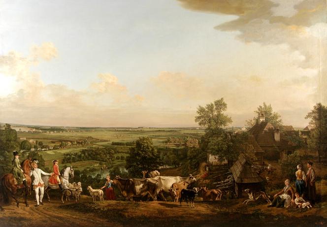 Canaletto, Widok łąk wilanowskich (1775)