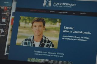 	M jak miłość odc. 1819. Marcin (Mikołaj Roznerski) - ogłoszenie na portalu osób zaginionych