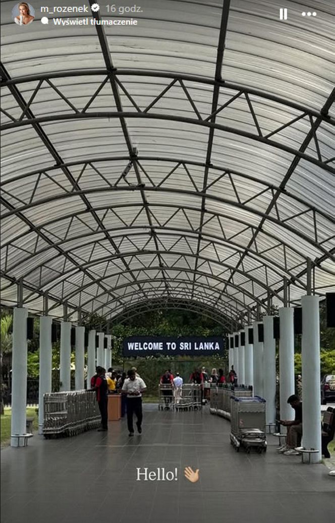 Małgorzata Rozenek na Sri Lance