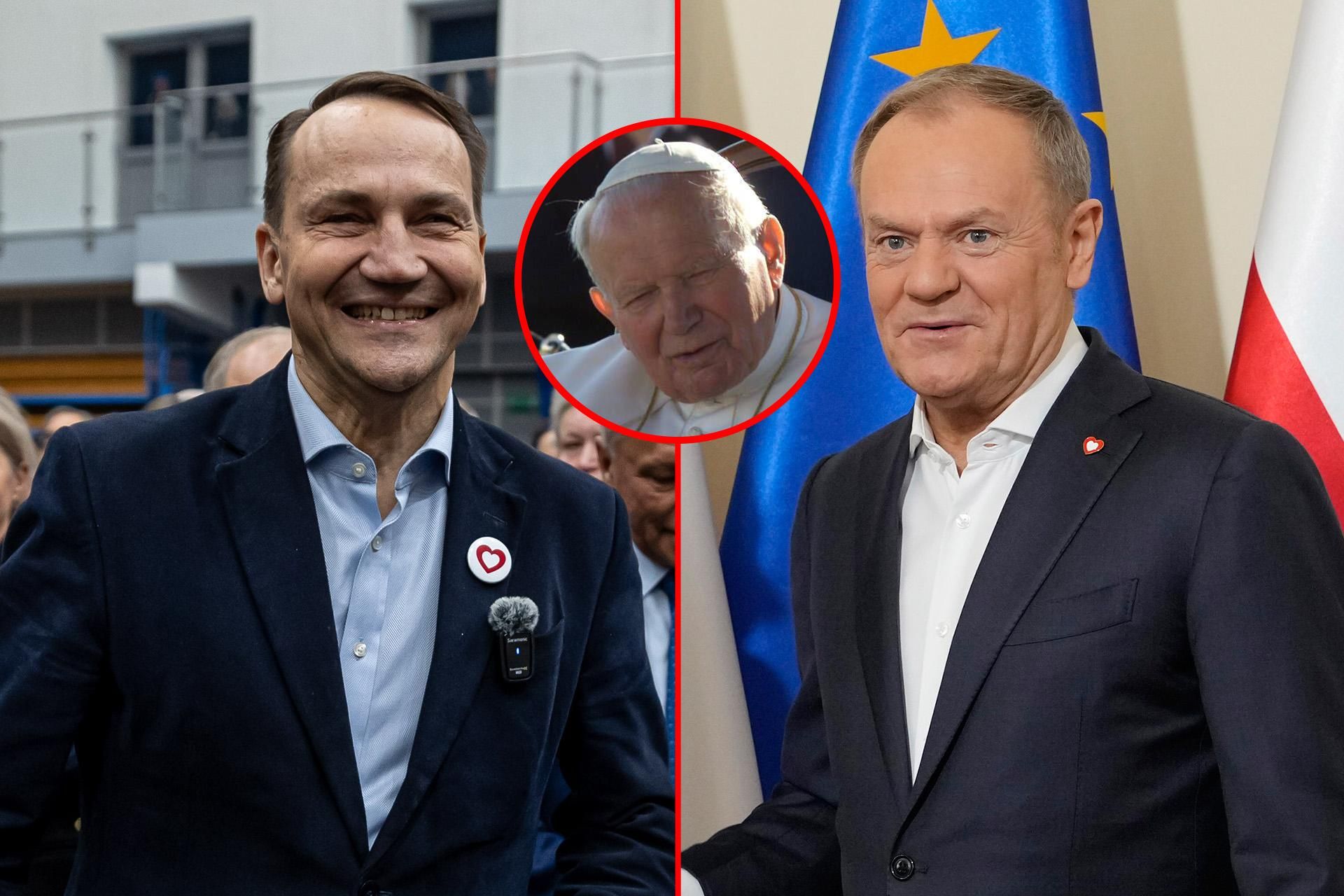 Sikorski stawia Tuska przed Janem Pawłem II! Później mówił o zyskach Polski po II Wo…