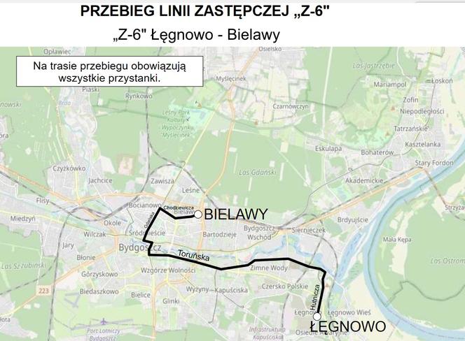 Jak jeżdżą autobusy zastępcze w Bydgoszczy?