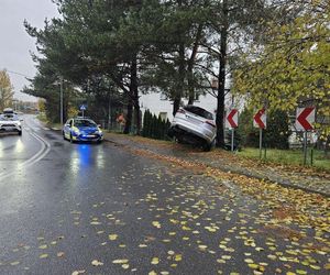 Pijany Ukrainiec rozbił auto na drzewie