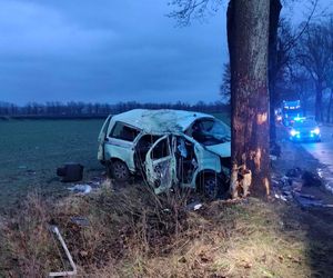 Dwóch 18-latków nie żyje. Tragedia na drodze niedaleko Oleśnicy