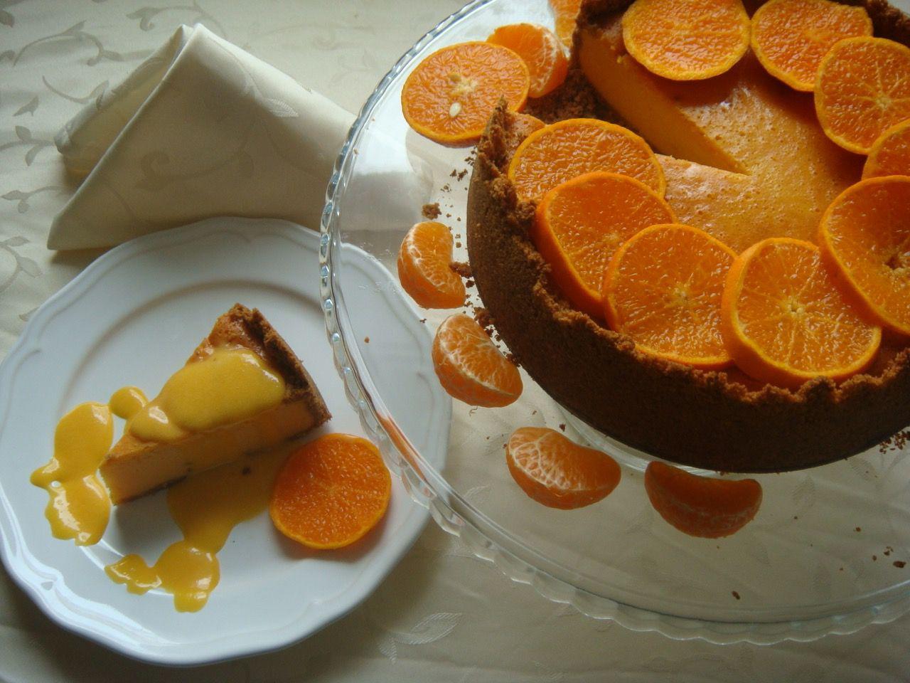 Sernik mandarynkowy z dynią
