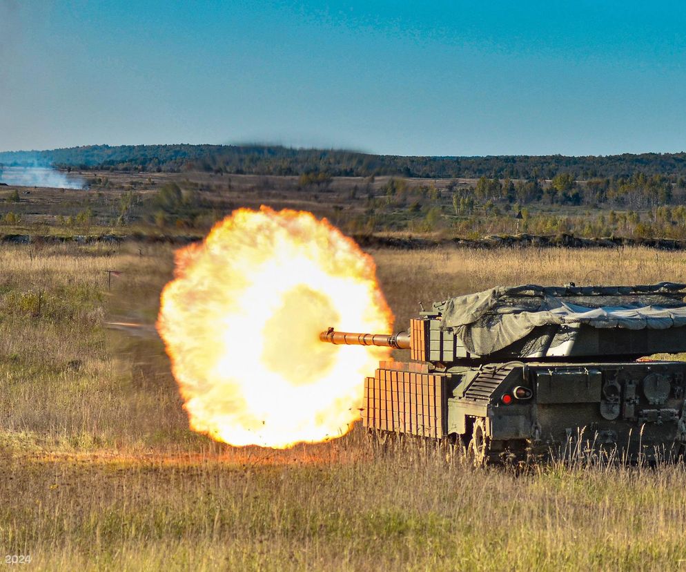 Ukraiński Leopard 1A5 na „polowaniu”. Czołg i dron rozbijają rosyjską piechotę