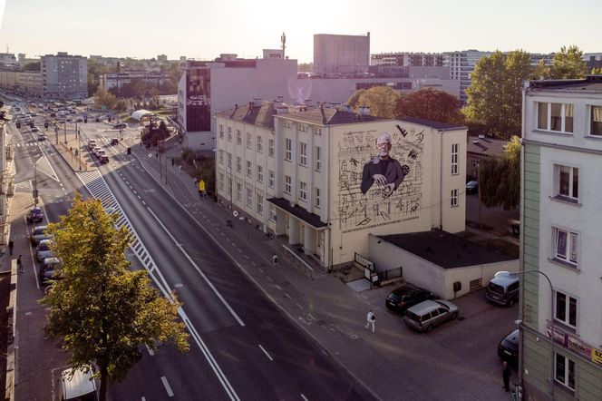 Teatralny mural w Białymstoku