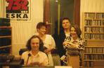 Eska nadaje z Pedetu - Prima Aprilis 1994. Paweł Wójcik, Wojtek Janicki, Jacek Fudała