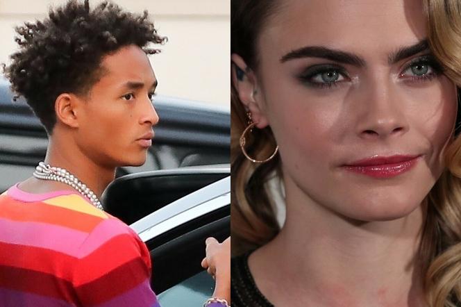 Cara Delevingne i Jaden Smith są parą!? Całowali się, gdy wręczał jej WIELKI bukiet róż