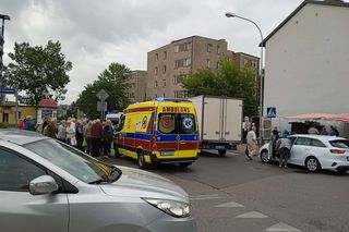 Potrącenie pieszego na pasach Rynkowa Siedlce
