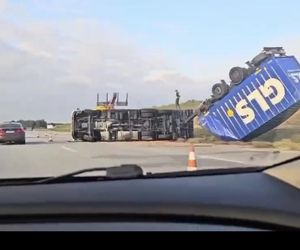 Ciężarówka na A1