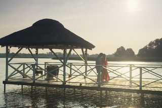 Barwy szczęścia, odcinek 3124. Agnieszka (Katarzyna Tlałka), Łukasz (Michał Rolnicki)