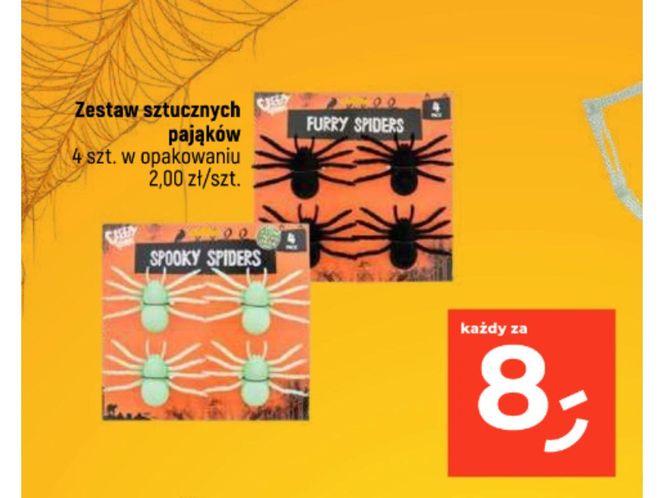 Dealz - zestaw sztucznych pająków