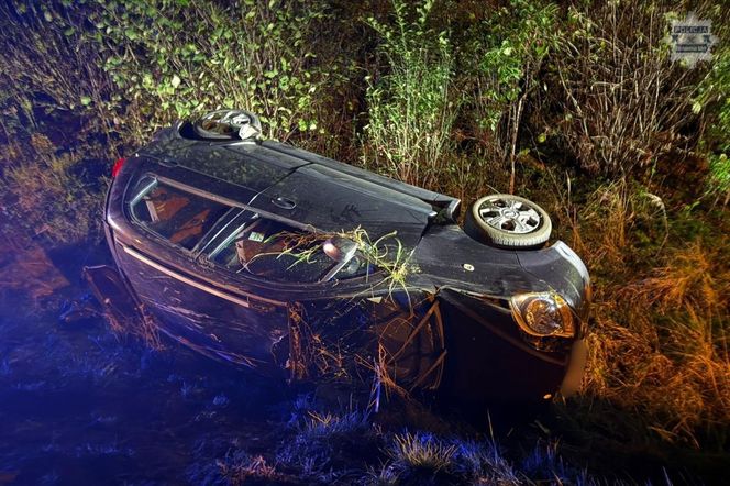 Plaga pijanych kierowców na Śląsku! Jeden skosił latarnię, drugi wylądował w rowie