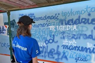 Nowy mural powstaje na ścianie ZS nr 2 w Nowym Sączu 