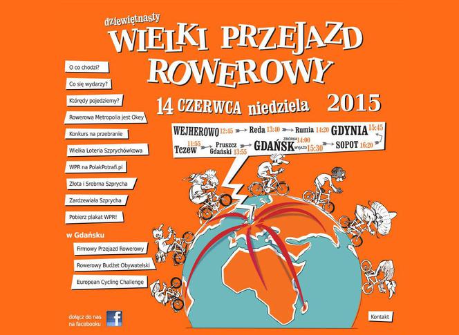 Wielki Przejazd Rowerowy 2015 [MAPA, TRASA, WIDEO, PROGRAM]. 8 miast w jeden dzień, szykujcie rowery!