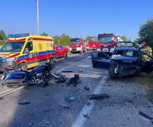 Śmierć motocyklisty! To znany w Kielcach instruktor jazdy! Droga już odblokowana