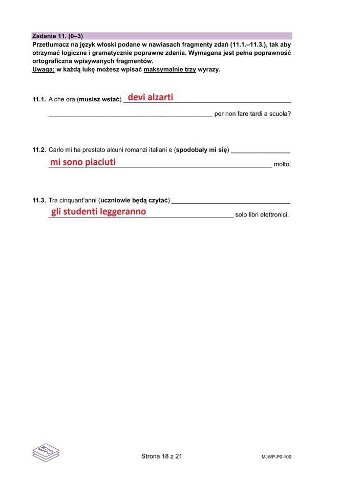 Matura 2025 włoski: ODPOWIEDZI do wszystkich zadań, gotowe rozwiązania matury z włoskiego - Formuła 2023 [7.05.2025]	