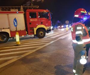 Wypadek na skrzyżowaniu ulic Szkotnik i Szujskiego w Tarnowie