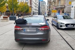 Pracownik bez prawka pożyczył samochód szefa. Strażników poprosił o dyskrecję