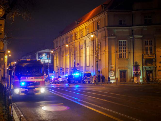 Groźny pożar w budynku Filharmonii Krakowskiej