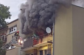 Pożar na Waryńskiego w Łodzi