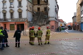 Rybnik. Zawaliła się ściana kamienicy Świerklaniec