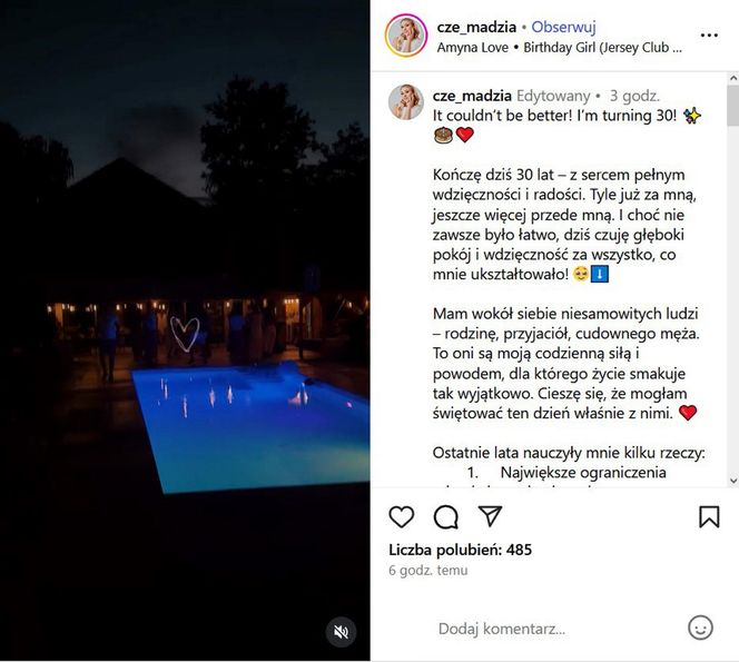 Urodziny żony Rafała Mroczka na bogato