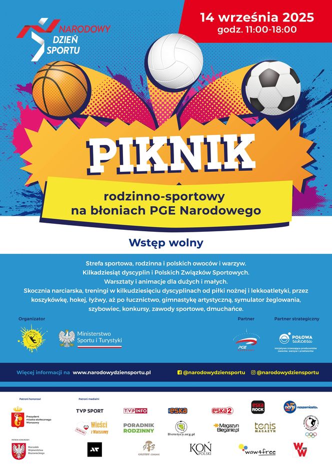 Cała Polska w ruchu! - Narodowy Dzień Sportu już 14 września