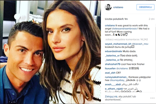 Cristiano Ronaldo, Alessandra Ambrosio