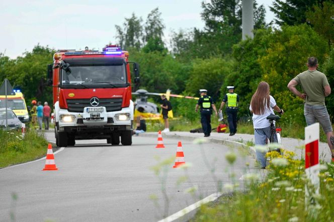 Wypadek nastolatków na hulajnodze
