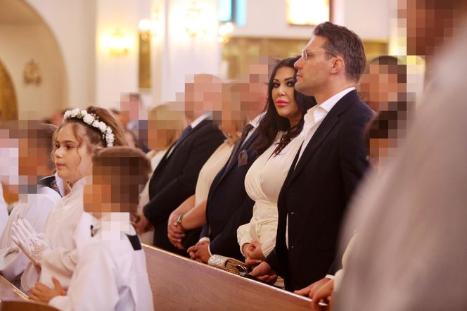 Iwona Węgrowska wyprawiła córce komunię
