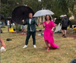 Ania Starmach tańczy w deszczu z Tomkiem Jakubiakiem