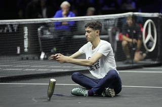 Mężczyzna podpalił się podczas Laver Cup