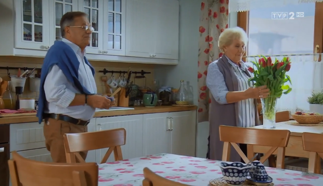 M jak miłość odcinek 1410, Barbara (Teresa Lipowska), Józef (Stefan Friedmann)