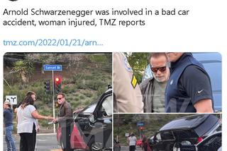 Poważny wypadek samochodowy Arnolda Schwarzeneggera. Jedna osoba ranna
