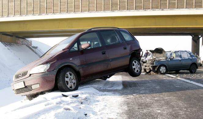 Karambol na autostradzie A4 w Gliwicach