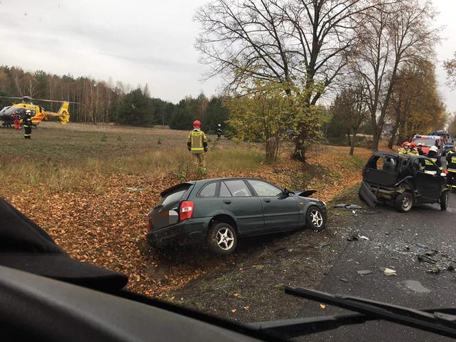 PILNE: KOSZMARNY wypadek na DW 483. Trwa akcja reanimacyjna kierowcy smarta