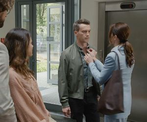 M jak miłość odc. 1884. Martyna (Magdalena Turczeniewicz), Jakub Karski (Krzysztof Kwiatkowski), Kasia (Paulina Lasota), Mariusz (Mateusz Mosiewicz)