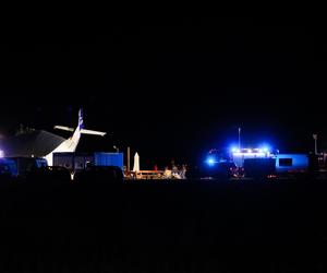 Wypadek samolotu w miejscowości Chrcynno