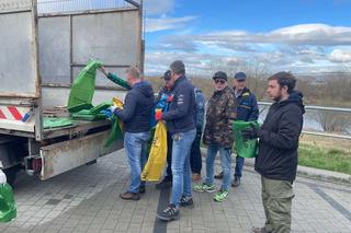 Sprzątanie brzegów Dunajca w Nowym Sączu
