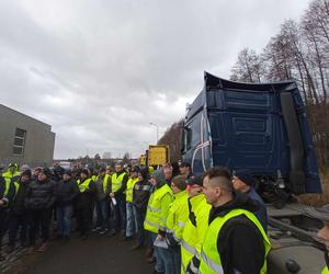 Protest przewoźników Szczecin 