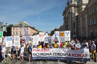 Wielki protest medyków w Warszawie