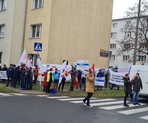 Protest pracowników wodociągowych w Poznaniu