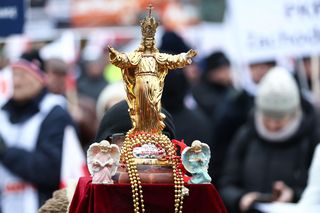 Setki rolników i członkowie Solidarności protestują w Gdańsku