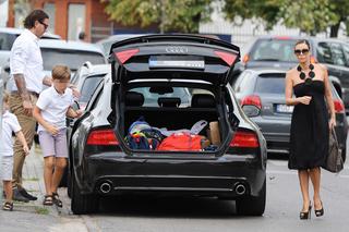 MAŁGORZATA ROZENEK I RADOSŁAW MAJDAN Z DZIEĆMI