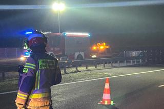 Śmierć na autostradzie A4. 49-latek zginął potrącony przez ciężarówkę