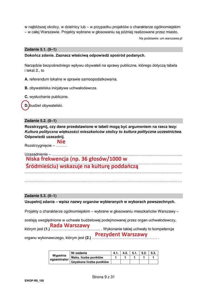 Matura 2025 WOS rozszerzony: odpowiedzi do wszystkich zadań z arkusza CKE - Formuła 2015 [13.05.2025]